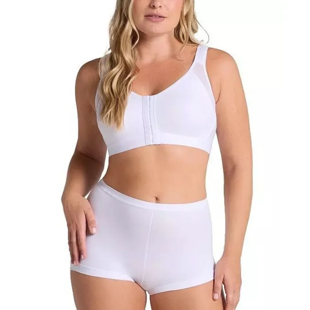 Leonisa NWT Multi Functional Back Support Posture Corrector Wireless Bra White 4